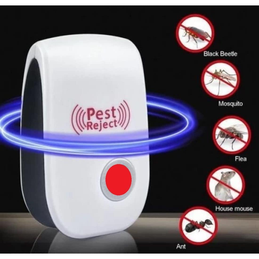 Ultrasonic Pest Repeller for Mosquito, Cockroaches, etc (Pack of 2)